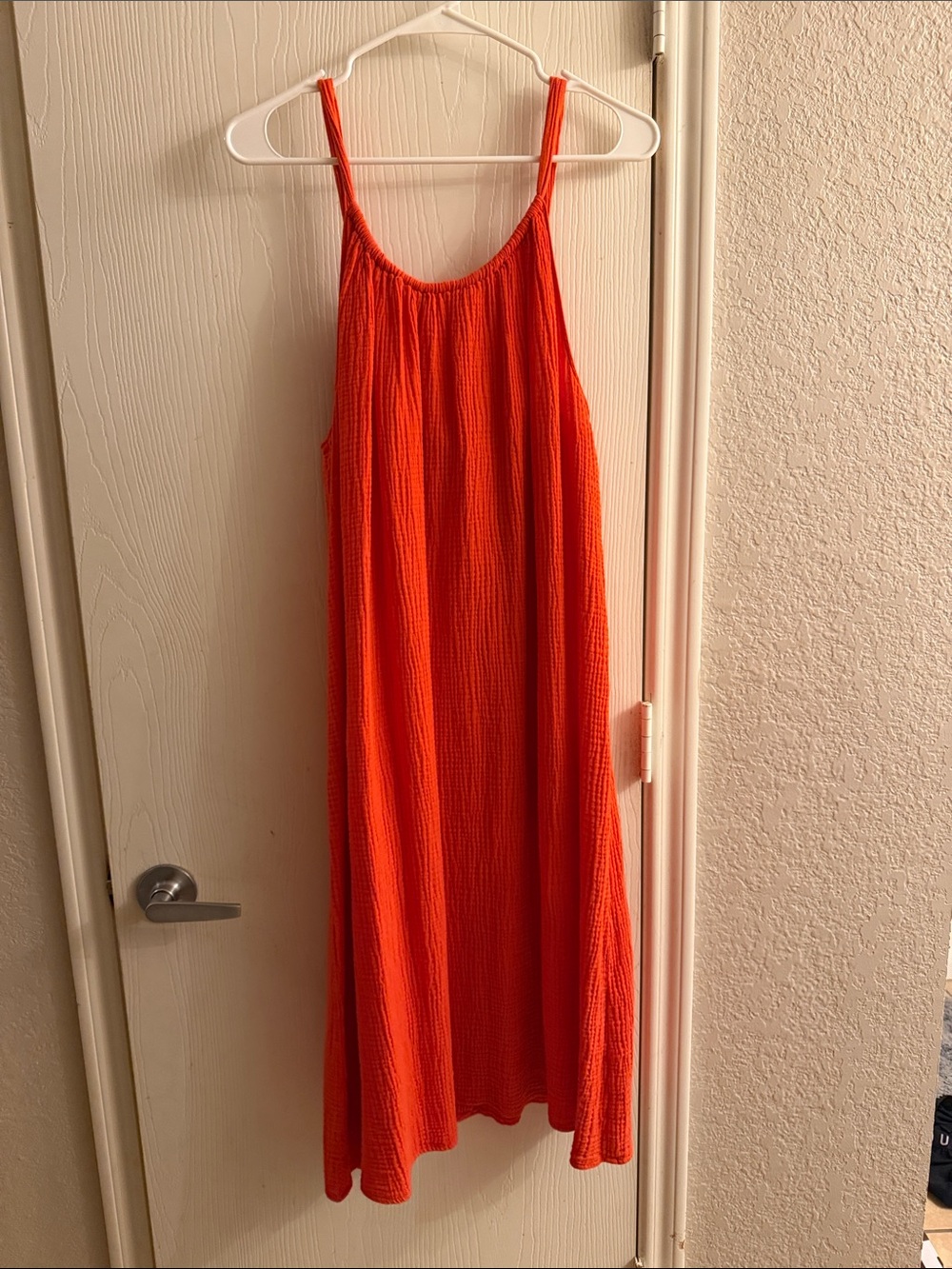 Kona Sol Orange Tangerine
Oversized Cotton Gauze Cover
Up Midi Dress Beach S/M